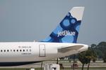 N563JB @ KSRQ - JetBlue Flight 346 prepares for flight at Sarasota-Bradenton International Airport - by Suncoast Spotter