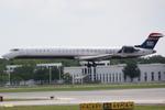 N913FJ @ KSRQ - US Air Flight 2607 operated by Mesa Airlines arrives on Runway 32 at Sarasota-Bradenton International Airport following a flight from Charlotte/Douglas International Airport