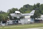 N60155 @ KSRQ - Cessna Skyhawk arrives on Runway 32 at Sarasota-Bradenton International Airport - by Suncoast Spotter