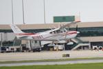 N1186T @ KSRQ - Cessna Skylane arrives on Runway 32 at Sarasota-Bradenton International Airport - by Suncoast Spotter