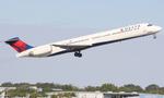 N988DL @ KSRQ - Delta MD-88 departs SRQ - by Suncoast Spotter