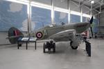 LF738 @ EGWC - LF738 1944 Hawker Hurricane llCB Cosford Aerospace Museum - by PhilR