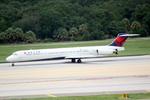 N932DL @ KTPA - Delta Flight 2245 arrives on Runway 19R at Tampa International Airport following a flight from Laguardia Airport - by Suncoast Spotter