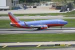 N628SW @ KTPA - Southwest Flight 3159 arrives on Runway 19L at Tampa International Airport following a flight from New Orleans International Airport - by Suncoast Spotter