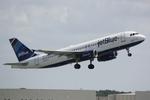 N597JB @ KSRQ - JetBlue Flight 346 departs from Sarasota-Bradenton International Airport enroute to John F Kennedy International Airport