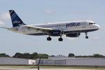 N584JB @ KSRQ - JetBlue Flight 341 Blue Fox arrives at Sarasota-Bradenton International Airport following a flight from John F Kennedy International Airport - by Suncoast Spotter