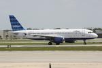 N519JB @ KSRQ - JetBlue Flight 346 It Had to be Blue prepares for flight at Sarasota-Bradenton International Airport