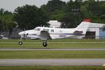 N60C @ KSRQ - Beechcraft King Air 90 arrives at Sarasota-Bradenton International Airport - by Suncoast Spotter