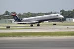 N929LR @ KSRQ - US Air Flight 2709 operated by Mesa departs Sarasota-Bradenton International Airport enroute to Charlotte-Douglas International Airport - by Suncoast Spotter
