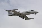 N42HN @ KSRQ - Learjet 35 arrives at Sarasota-Bradenton International Airport following a flight from John C Tune Airport - by Suncoast Spotter