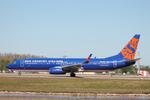 N824SY @ KRSW - Sun Country Flight 160 taxis at Southwest Florida International Airport prior to flight to Dane County Airport - by Suncoast Spotter