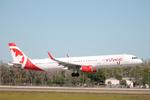 C-FJQL @ KRSW - Rouge Flight 1662 arrives at Southwest Florida International Airport following flight from Toronto-Pearson International Airport - by Suncoast Spotter
