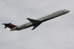 N900DE @ KSRQ - Delta Flight 2296 departs Sarasota-Bradenton International Airport enroute to Hartsfield-Jackson International Airport - by Suncoast Spotter