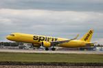 N731NK @ KRSW - Spirit Flight 588 arrives on Runway 6 at Southwest Florida International Airport following flight from Detroit-Metro Airport  - by Suncoast Spotter