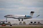 N800G @ KRSW - Gulfstream 75 arrives on Runway 6 at Southwest Florida International Airport following flight from New Orleans International Airport - by Suncoast Spotter