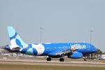 N554JB @ KRSW - JetBlue Flight 1529 arrives on Runway 6 at Southwest Florida International Airport following flight from John F Kennedy International Airport - by Suncoast Spotter