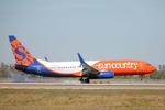 N844SY @ KRSW - Sun Country Flight 383 arrives on Runway 6 at Southwest Florida International Airport following flight from Minneapolis-St Paul International Airport - by Suncoast Spotter