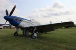 N351B @ KOSH - P-51D no name blue/gray zx - by FloridaMetal
