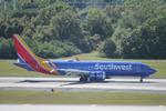 N8752Q @ KTPA - Southwest Flight 3025 arrives at Tampa International Airport following flight from Albany International Airport