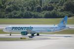 N655FR @ KTPA - Frontier Flight 2246 taxis at Tampa International Airport prior to flight to Portland International Jetport - by Suncoast Spotter