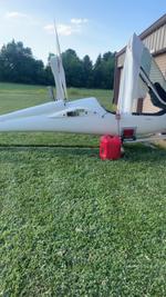 N264JM @ 2OH9 - N264JM, ASH-26E self launching sailplane after dissasembly. - by Jack N. Derrickson