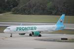 N606FR @ KTPA - Frontier Flight 1416 taxis to the gate at Tampa International Airport following flight from Chicago-O’Hare International Airport - by Suncoast Spotter
