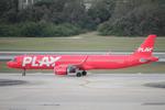 TF-PLA @ KTPA - GlobalX Flight 3372 operated by Play taxis to the gate at Tampa International Airport following flight from Frank Pais-Holguin Airport - by Suncoast Spotter