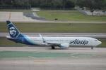 N919AK @ KTPA - Alaska Flight 529 taxis at Tampa International Airport prior to flight to Portland International Airport
