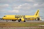 N731NK @ KRSW - Spirit Flight 1386 taxis at Southwest Florida International Airport prior to flight to Detroit Metro Airport - by Suncoast Spotter
