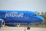 N517JB @ KRSW - JetBlue A320 parked on the north ramp at Southwest Florida International Airport - by Suncoast Spotter