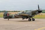G-SPIT @ EGSU - MV268 (G-SPIT MV293) 1944 VS Spitfire XIV Duxforf 13.07.19 - by PhilR