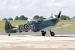 G-BMSB @ EGKB - MJ627 (G-ASOZ, G-BMSB) 1943 VS Spitfire TlX RAF Heritage Hangar Biggin Hill  - by PhilR