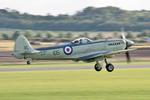 G-KASX @ EGSU - SX336 (G-KASX) 1944 VS Seafire HFlXe RN BoB 75th Anniversary Duxford  - by PhilR