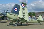 G-KASX @ EGSU - SX336 (G-KASX) 1946 VS Seafire XVll RN Flying Legends  - by PhilR