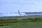 G-BLKE @ LCA - Larnaca 18.2.1987 landing on wet runway - by leo larsen