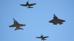 169207 @ KLAL - EA-18G, F4U-4, F8F-1B, and F-35C - by AviationLover50