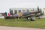 G-HUPW @ EGSU - R4118 (G-HUPW) 1940 Hawker Hurricane l Duxford 