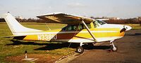 N3381U @ EBGT - Ghent St.Denijs-Westrem '80s - by Joannes Van Mierlo
