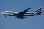 I-DEMG @ LOWW - Alitalia 747-200 - by Andy Graf