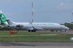 EI-GEF @ EGSH - Parked at Norwich after being re-sprayed. - by Graham Reeve
