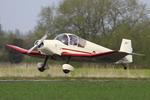 G-BANU @ EGCV - Vintage Piper fly in, Sleap - by Chris Hall