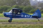 G-BTFJ @ EGCV - Vintage Piper fly in, Sleap - by Chris Hall
