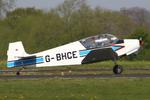 G-BHCE @ EGCV - Vintage Piper fly in, Sleap - by Chris Hall
