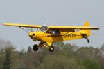 G-VCUB @ EGCV - Vintage Piper fly in, Sleap - by Chris Hall