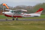 G-ATPT @ EGCV - Vintage Piper fly in, Sleap - by Chris Hall