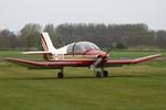 G-YOGI @ EGCV - Vintage Piper fly in, Sleap - by Chris Hall