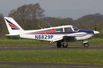N8829P @ EGCV - Vintage Piper fly in, Sleap - by Chris Hall