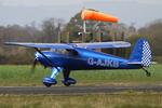 G-AJKB @ EGCV - Vintage Piper fly in, Sleap - by Chris Hall