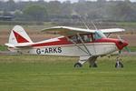 G-ARKS @ EGCV - Vintage Piper fly in, Sleap - by Chris Hall
