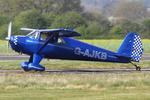 G-AJKB @ EGCV - Vintage Piper fly in, Sleap - by Chris Hall